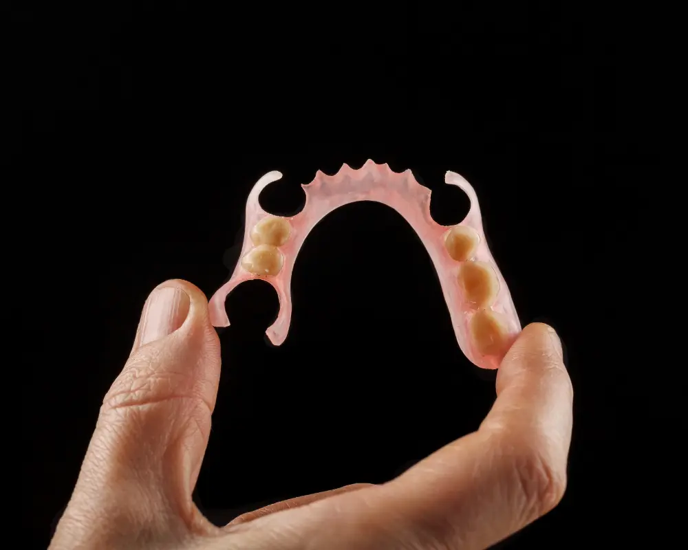 Partial acrylic denture
